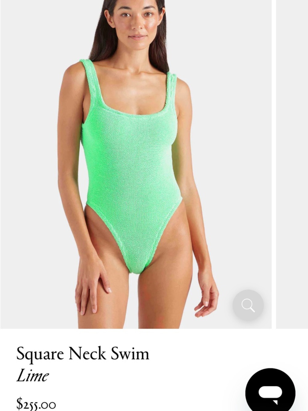 NWT Hunza G lime green one piece